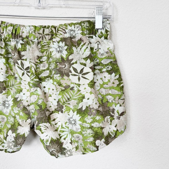 [Patagonia] Barely Baggies Green Floral Sand Dollar Neo Tropic Shorts Sz Small S - Picture 9 of 12